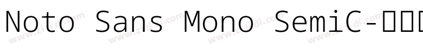 Noto Sans Mono SemiC字体转换